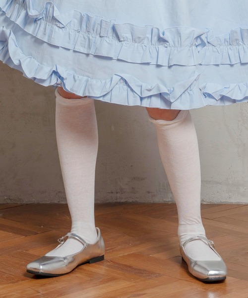 poiregnee（ポワニェ）の「［select］シアーソックス（ソックス/靴下・レディース・ブラック/ベージュ/ホワイト/グレー/アイボリー・FREE）」の6枚目の写真