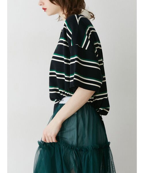 jouetie（ジュエティ）の「ボディースーツポロトップス【セットアップ対応】（ポロシャツ・レディース・ブラウン/レッド/ブラック・MEDIUM）」の20枚目の写真