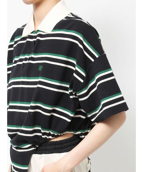 jouetie（ジュエティ）の「ボディースーツポロトップス【セットアップ対応】（ポロシャツ・レディース・ブラウン/レッド/ブラック・MEDIUM）」の7枚目の写真