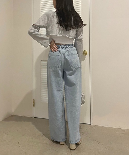 one after another NICE CLAUP（ワンアフターアナザーナイスクラップ）の「マルチウェイボレロトップス（Tシャツ/カットソー・レディース・ブラック/シルバー/オフホワイト・FREE）」の22枚目の写真