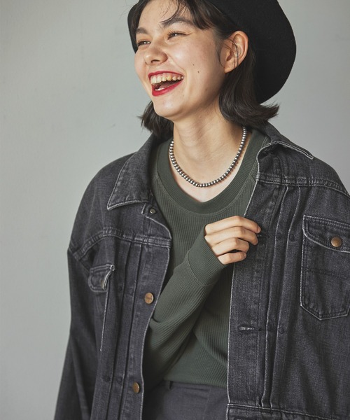 AIGLE（エーグル）の「吸水速乾 ワッフルラグランTシャツ RP（Tシャツ/カットソー・メンズ・ダークグリーン/ブラック/ホワイト・XL/M/S/L）」の21枚目の写真