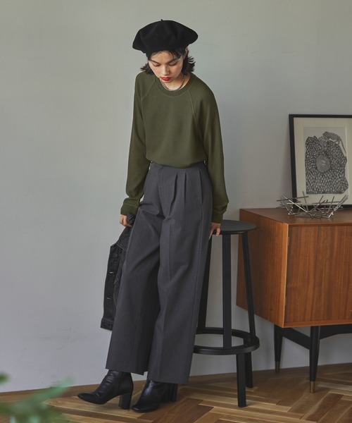 AIGLE（エーグル）の「吸水速乾 ワッフルラグランTシャツ RP（Tシャツ/カットソー・メンズ・ダークグリーン/ブラック/ホワイト・XL/M/S/L）」の19枚目の写真