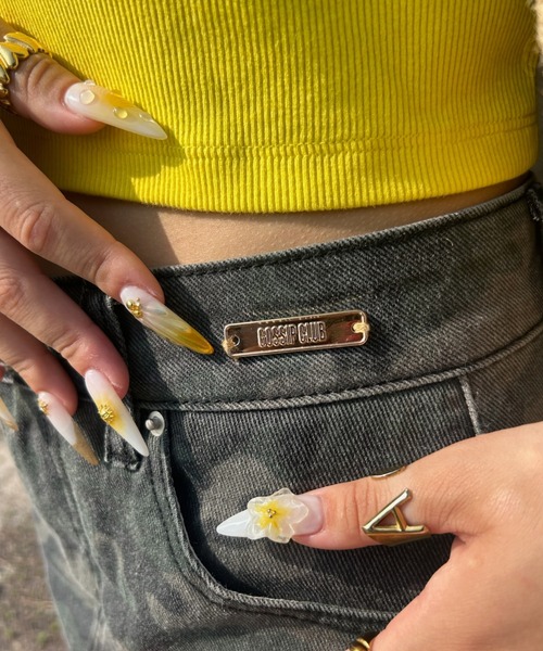 INTER FACTORY（インターファクトリー）の「AINA - デニムミニスカート　made in INTER FACTORY（スカート・レディース・グリーン/ブルー・SMALL/MEDIUM）」の13枚目の写真