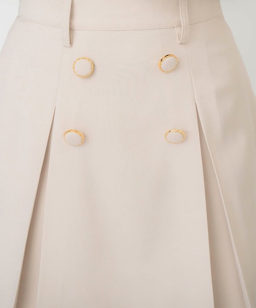 REDYAZEL（レディアゼル）の「【セットアップ可能】ボタン付きボックスプリーツスカート（スカート・レディース・サックスブルー/アイボリー/ミント・FREE）」の17枚目の写真