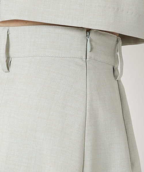 REDYAZEL（レディアゼル）の「【セットアップ可能】ボタン付きボックスプリーツスカート（スカート・レディース・サックスブルー/アイボリー/ミント・FREE）」の10枚目の写真