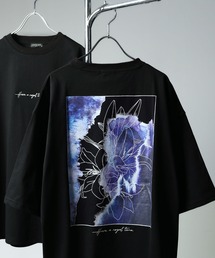 【CONTRIBE】花柄プリント フラワーグラフィック オーバーサイズ Tシャツ