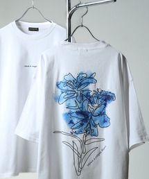 【CONTRIBE】花柄プリント フラワーグラフィック オーバーサイズ Tシャツ