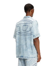 ディーゼル カモフラ ジャガード プリント デニムシャツ メンズ XS XS以下 DIESEL DIESEL - ディーゼル カモフラ ジャガード プリント デニム