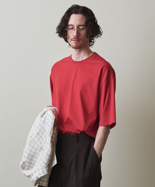 Steven Alan（スティーブンアラン）の「＜Steven Alan＞ フェード Tシャツ -LOOSE（Tシャツ/カットソー・メンズ・レッド/ネイビー/ダークグリーン/ダークグレー・S/XL/M/L）」の10枚目の写真