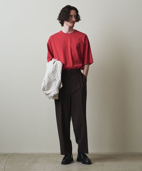 Steven Alan（スティーブンアラン）の「＜Steven Alan＞ フェード Tシャツ -LOOSE（Tシャツ/カットソー・メンズ・レッド/ネイビー/ダークグリーン/ダークグレー・S/XL/M/L）」の8枚目の写真