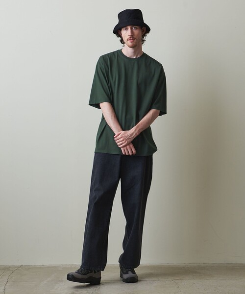 Steven Alan（スティーブンアラン）の「＜Steven Alan＞ フェード Tシャツ -LOOSE（Tシャツ/カットソー・メンズ・レッド/ネイビー/ダークグリーン/ダークグレー・S/XL/M/L）」の6枚目の写真
