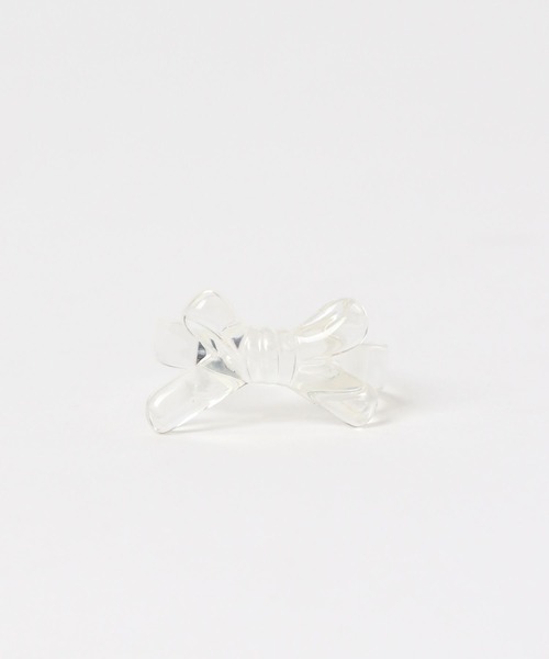 tiny tiny（ティニーティニー）の「クリアモチーフリング2[tiny tiny(ティニーティニー)]（リング・レディース・ホワイト/ブルー・0）」の4枚目の写真
