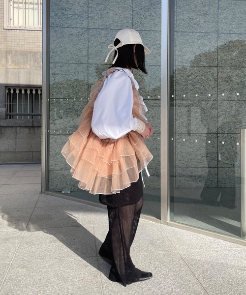 バッグ ORIENT MILLINERY DORA TIER TULLE - MAXI DORA TIER TULLE - MAXI | チュールフリルバッグ - マキシ