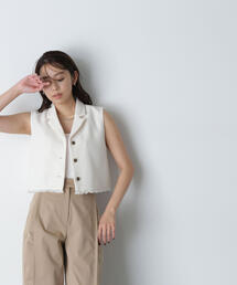 NATURAL BEAUTY BASIC | ◇ツイードコンパクトベスト(ベスト)