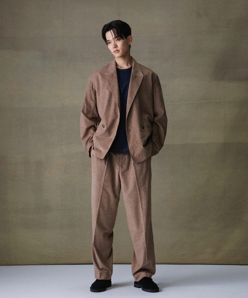 ADAM ET ROPE'(アダムエロペ)の「シャツコール ワイドイージー スラックス / セットアップ対応 / ユニセックス(スラックス・メンズ・ホワイト系その他7/ベージュ系その他2/ブルー系その他2・M/L)」の14枚目の写真