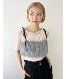 ファーライク2WAYビスチェ