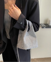 FREE STYLISTS（フリー スタイリスト）の「Y2K ビジューミニバッグ キラキラバッグ バケットバッグ キラキラ ビジュー ハンドバッグ 2WAY（ハンドバッグ）」