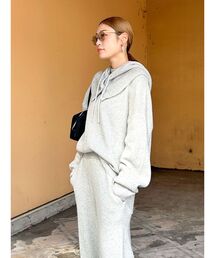 Ungrid | フードコンビメランジルーズニット(ニット/セーター)