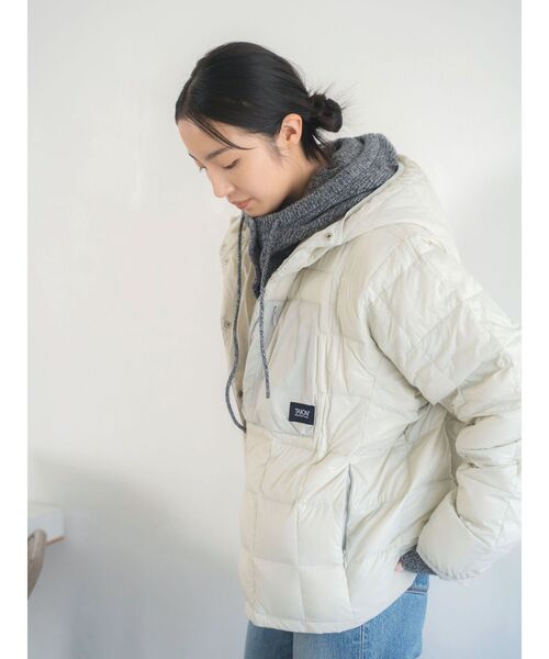 Ungrid（アングリッド）の「フードコンビメランジルーズニット（ニット/セーター・レディース・ライトグレー/チャコールグレー/ブラウン・FREE）」の16枚目の写真