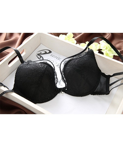 デザインストラップ レースブラショーツセット culu360（ブラ&ショーツ
