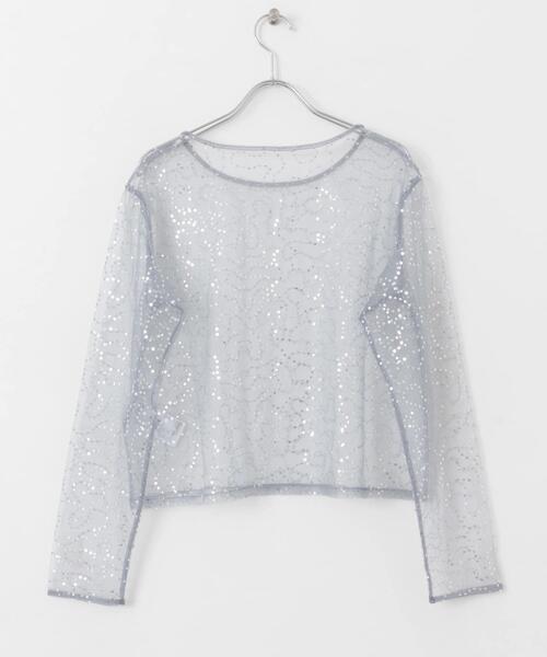 セール】スパンコールチュールトップ（その他トップス）｜SENSE OF  