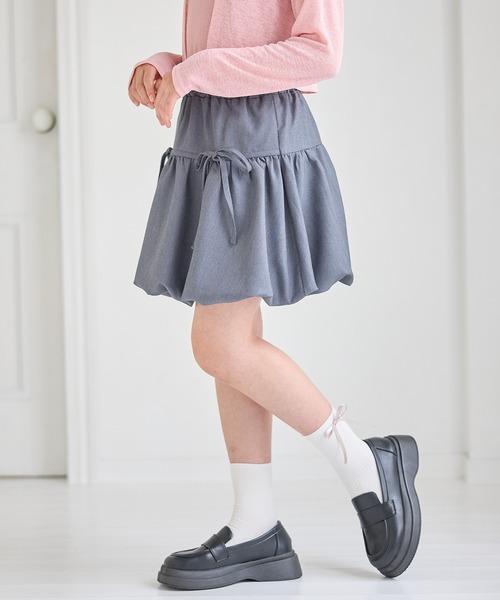 Amourire girl(アムリールガール)の「リボンバルーンスカート/バレエコア(130㎝~160㎝)(スカート・キッズ・オフホワイト/ブラック/グレー・140cm/150cm/160cm)」の15枚目の写真