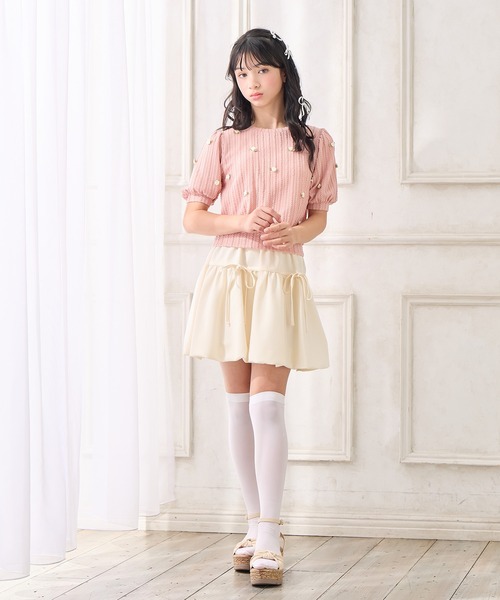 新品未使用 MARL MARL ピンク リボン付きスカート tutu 1 sakura | ギフト・スタイ・出産祝いのMARLMARL（マール