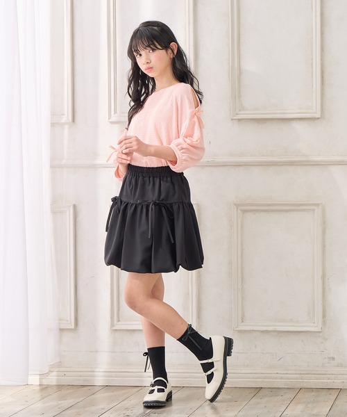 リボンバルーンスカート/バレエコア(130㎝～160㎝)（スカート