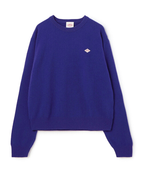 DANTON（ダントン）の「WOMEN'S LAMBSWOOL CREW NECK KNIT PULLOVER（ニット/セーター・レディース・イエロー/ダークグレー/ダークグリーン/ブラック/グレイッシュベージュ/ライトブラウン/ブルー/オートミール/オレンジ/ライトグレー/ブラウン/ダークネイビー/レッド・36/38）」の9枚目の写真