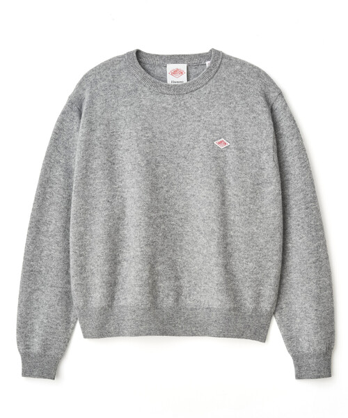 DANTON（ダントン）の「WOMEN'S LAMBSWOOL CREW NECK KNIT PULLOVER（ニット/セーター・レディース・イエロー/ダークグレー/ダークグリーン/ブラック/グレイッシュベージュ/ライトブラウン/ブルー/オートミール/オレンジ/ライトグレー/ブラウン/ダークネイビー/レッド・36/38）」の14枚目の写真
