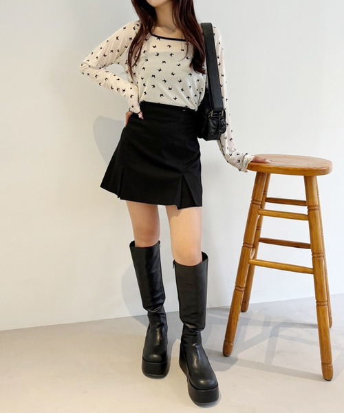 one after another NICE CLAUP（ワンアフターアナザーナイスクラップ）の「シアーアソートトップス（Tシャツ/カットソー・レディース・ブラウン系その他/アイボリー系/ホワイト/ブラック系・FREE）」の20枚目の写真