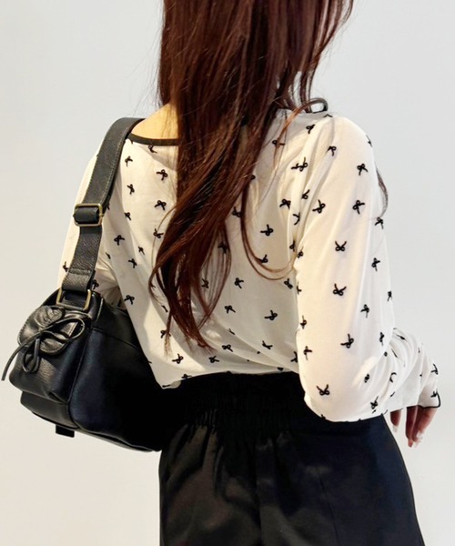 one after another NICE CLAUP（ワンアフターアナザーナイスクラップ）の「シアーアソートトップス（Tシャツ/カットソー・レディース・ブラウン系その他/アイボリー系/ホワイト/ブラック系・FREE）」の19枚目の写真
