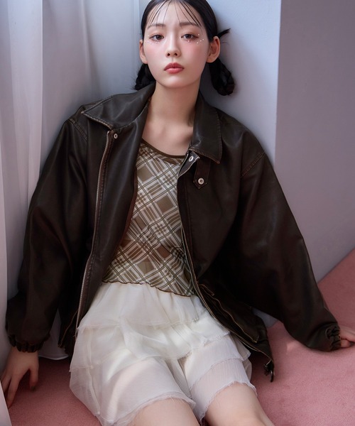 one after another NICE CLAUP（ワンアフターアナザーナイスクラップ）の「シアーアソートトップス（Tシャツ/カットソー・レディース・ブラウン系その他/アイボリー系/ホワイト/ブラック系・FREE）」の17枚目の写真