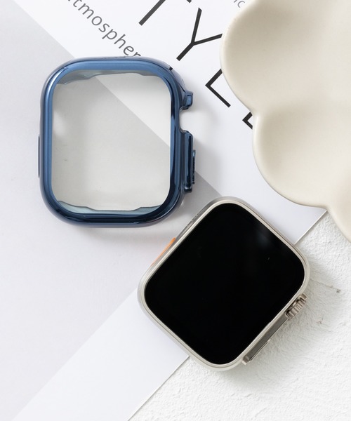 emonique(エモニーク)の「スマートウォッチケース Apple Watch ケース【49mm対応】(デジタル腕時計・レディース・ピンクゴールド/ゴールド/ネイビー/ピンク/クリア/シルバー/ブラック・49)」の3枚目の写真