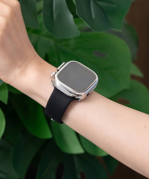 emonique(エモニーク)の「スマートウォッチケース Apple Watch ケース【49mm対応】(デジタル腕時計・レディース・ピンクゴールド/ゴールド/ネイビー/ピンク/クリア/シルバー/ブラック・49)」の1枚目の写真