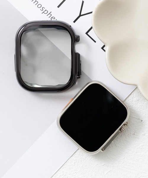 emonique(エモニーク)の「スマートウォッチケース Apple Watch ケース【49mm対応】(デジタル腕時計・レディース・ピンクゴールド/ゴールド/ネイビー/ピンク/クリア/シルバー/ブラック・49)」の2枚目の写真