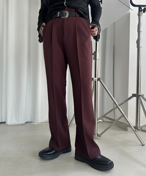 apres jour mignon（アプレジュールミニョン）の「シュエットフレアパンツ【ZOZOTOWN限定アイテム】（その他パンツ・レディース・チャコールグレー/ブラック/ボルドー/マスタード/ブラウン系その他/グレイッシュベージュ・SMALL/MEDIUM/LARGE/X-LARGE）」の6枚目の写真