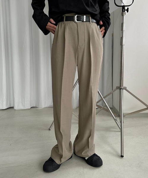 apres jour mignon（アプレジュールミニョン）の「シュエットフレアパンツ【ZOZOTOWN限定アイテム】（その他パンツ・レディース・チャコールグレー/ブラック/ボルドー/マスタード/ブラウン系その他/グレイッシュベージュ・SMALL/MEDIUM/LARGE/X-LARGE）」の7枚目の写真