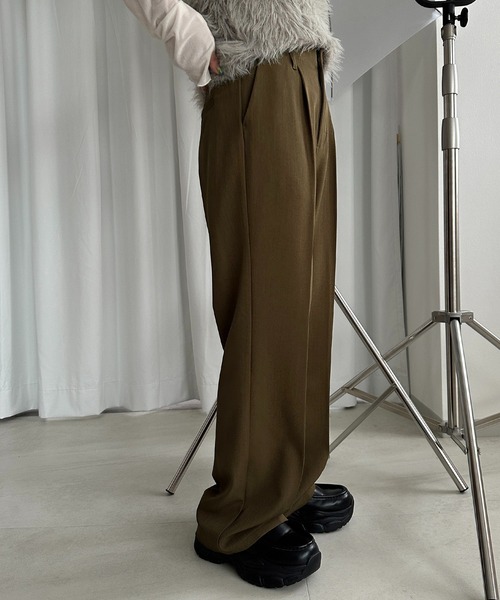 apres jour mignon（アプレジュールミニョン）の「シュエットフレアパンツ【ZOZOTOWN限定アイテム】（その他パンツ・レディース・チャコールグレー/ブラック/ボルドー/マスタード/ブラウン系その他/グレイッシュベージュ・SMALL/MEDIUM/LARGE/X-LARGE）」の16枚目の写真