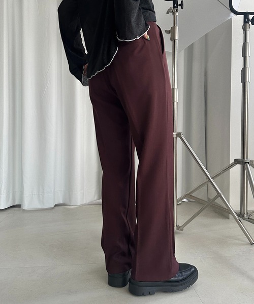 apres jour mignon（アプレジュールミニョン）の「シュエットフレアパンツ【ZOZOTOWN限定アイテム】（その他パンツ・レディース・チャコールグレー/ブラック/ボルドー/マスタード/ブラウン系その他/グレイッシュベージュ・SMALL/MEDIUM/LARGE/X-LARGE）」の22枚目の写真