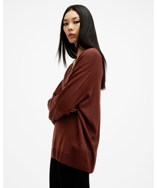 ニット セーター BERN MERINO WOOL V-NECK JUMPER | BERN メリノ ウール Vネック ニット・セーター レディース セール】BERN MERINO WOOL V-NECK JUMPER | BERN メリノ ウール