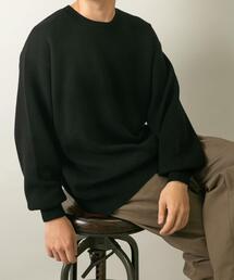 URBAN RESEARCH ROSSO MEN | 『一部WEB限定カラー』綿カシミヤワイドフィットクルーネックニット(ニット/セーター)