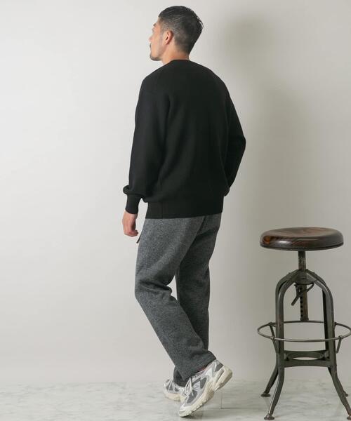 URBAN RESEARCH ROSSO MEN（アーバンリサーチロッソメン）の「『一部WEB限定カラー』綿カシミヤワイドフィットクルーネックニット（ニット/セーター・メンズ・グリーン/アイボリー/ブラック/ブルー/グレー・LARGE/MEDIUM）」の16枚目の写真