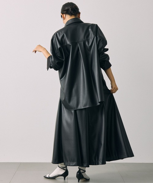 BABYLONE（バビロン）の「【柳橋唯さんコラボアイテム】バックジップフレアスカート（スカート・レディース・ブラック/チャコール/キャメル・38inch/36inch）」の15枚目の写真