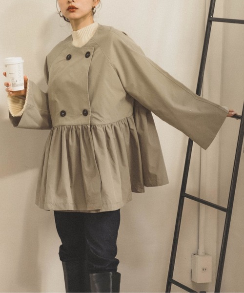 ペプラムトレンチコート 2/17(Wed)20:00 New Item】 □マルチウェイペプラムトレンチ