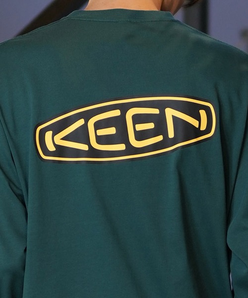 KEEN(キーン)の「【ムラサキスポーツ限定】KEEN/キーン 長袖 Tシャツ ロンT バックプリント 吸汗速乾 1030639/1030640/1030641(Tシャツ/カットソー・メンズ・ブラック/ホワイト/グリーン・M/L/XL)」の9枚目の写真