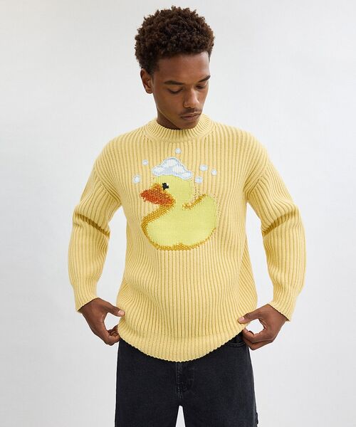 COACH(コーチ)の「クルーネック ダック セーター・リサイクル ウール(ニット/セーター・レディース・イエロー系その他・X-SMALL/SMALL/MEDIUM)」の5枚目の写真