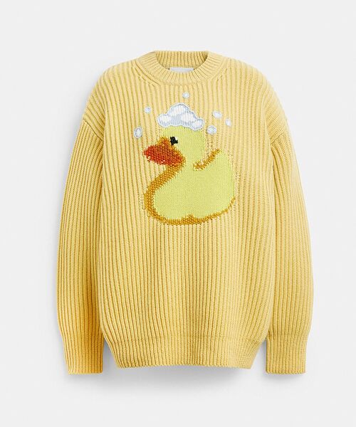 COACH(コーチ)の「クルーネック ダック セーター・リサイクル ウール(ニット/セーター・レディース・イエロー系その他・X-SMALL/SMALL/MEDIUM)」の7枚目の写真