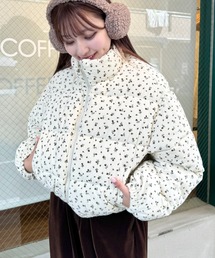 SOLLON.（ソルロン）の「小花柄コーデュロイダウンジャケット（ダウンジャケット/コート）」