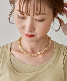 HASHIBAMI（ハシバミ）の「【HASHIBAMI】シェル 40cm ネックレス ※ドロップ型（ネックレス）」